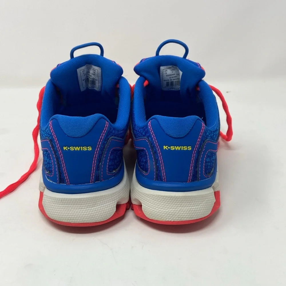 K SWISS AoSTA II WOMANS SIZE 7 E14-097 RUNNING SHOE BLUE/PINK MESH LIGHTWEIGHT - Picture 6 of 16